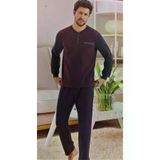 Erse TYC00617382514 Erkek Pijama Takımı Selanik Takım Bordo-Antrasit