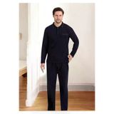 Erse ZEN-303 %100 Pamuk Selanik Örme Uzun Kol Erkek Pijama Takımı Kışlık