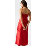 Ersefa A line Maxi Elbise Pamuk Keten Dokuma Nefes Alabilir Mükemmel Uyum Özel Tasarım Modern Stil