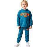 Ersefa Chicago 1886 Kapüşonlu Oversize Sweatshirt ve Eşofman Altı Takımı Kız Çocuk Kaliteli Şık Rahat - Mavi-006 - 8 - 9 Yaş