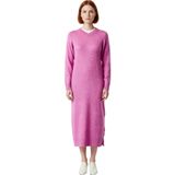 Ersefa Moda Stil Oversize V Yaka Maxi Boy Tesettür Yumuşak Dokulu Triko Elbise