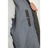 Ersefa Tasarım Düz Astarlı Yaka Standart Regular Ceket Unisex Regular Fit Kadife Yaka Detaylı Mont