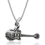 Erseyy 925 Ayar Gümüş Gitar Gümüş Kolye