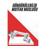 Ersher Yere Dönebilen Tasarruflu Mutfak Musluk Başlığı Ucu Musluk Ucu Oynar Başlıklı