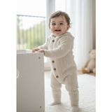 Ersin Baby Laura Baby Erkek Bebek Çocuk Triko Peluş Astarlı Bej Tulum - 9 - 12 Ay