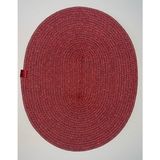Ersin Tekstil Runner Amerikan Servisi Supla Sim Ip Oval 3 Renk - 40 x 33 cm - Kırmızı