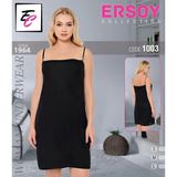 Ersoy 1003 Jipon Elbise Astar Siyah Siyah L