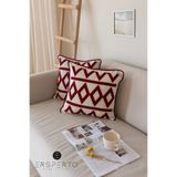Ersperto Luxury Serisi Punch Panç Desen Nakışlı Kırlent Kılıfı 1 Adet 43x43cm