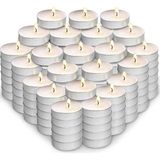 Ersu Store 11 Gram 100LÜ Uzun Yanma Tealight Mum Beyaz 3,8 cm 100LÜ Paket Kokusuz Söz Nişan Kına Buhardanlık