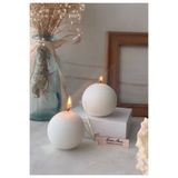 ersu store 2 Adet Kokulu Yuvarlak Soya Wax Küre Daire Yuvarlak Ev Dekorasyonu Hediyelik Mum
