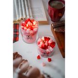 Ersu Store 2 Adet Sevgililer Günü Özel Tasarım Kokulu Soya Wax Cam Bardak Kalp Mum Aromaterapi Hediyelik - 1 Adet