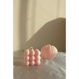 Ersu Store 2'li Bubble Ve Istiridye Set Kokulu Dekoratif Mum Beyaz