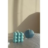 Ersu Store 2'li Bubble ve Istiridye Set Kokulu Dekoratif Mum - Mavi