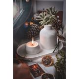 Ersu Store Beyaz Renk 3 Parça Tealight Vazo Tepsi Seti