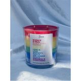 Ersu Store Candles Gökkuşağı Renkli Terapi Love Is Love Insan Hakları Egzotik Meyve Kokulu Mum - 1 Adet
