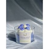 Ersu Store Jeane Candles Blueberry Vanilya Kokulu Mum Yaban Mersini Cupcake Hediyelik Aromaterapi Mum - Beyaz