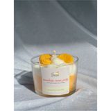 Ersu Store Jeane Candles Mandalina Vanilya Kokulu Pasty Cupcake Hediyelik Turuncu Aromaterapi Mum - Beyaz