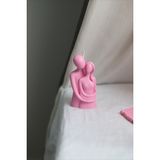 Ersu Store Kokulu Sevgili Sarılan Çift Dekoratif Mum - Pembe