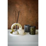 Ersu Store Oda Kokusu Cam ve Beton Bardak Soya Wax Tealight Mum Seti - Altın - Beyaz - adet