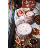 ErsuStore 2'li Beton Saksı Içinde Lavanta Kokulu Soya Wax Mum Seti Dekoratif Hediyelik (çikolata)