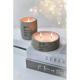 ErsuStore 2'li Beton Saksı Içinde Lavanta Kokulu Soya Wax Mum Seti Dekoratif Hediyelik (Gri)