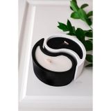 Ersustore Dişil Eril Enerji Yinyang Doğal Soya Wax Mum Vanilya Amber Kokulu Dekoratif Hediyelik