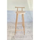 Ert ahşap Yüksek Bar Tabure Midilli Bar Tabure