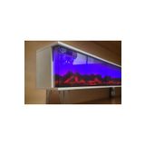 ERTEK GLOBAL Tv Sehpası Full Şömineli Kumandalı Bluetooth Stereo Ses Modlu Ünite 170 Cm Metal Ayak