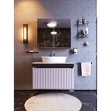 Ertekpa Mina Banyo Dolabı Takımı MDF Malzeme ile Modern Tasarım 75 cm Yavaş Kapanır Özellik