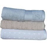 Erteks Banyo Havlusu 3 Adet Farklı Desenler 70 X140 - 140 x 70 cm - Karışık
