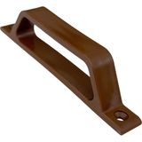 Ertemi PVC ve Alüminyum Sineklik Tutamağı Kahverengi Plastik D Kol Kulp 12cm - 12 cm