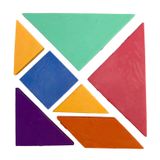 ERTEMI Tangram Figürlü Silgi Seti 7 Parça Yaratıcı Zeka Geliştirici Yapboz