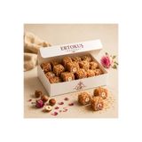 Ertokuş Efendi Kadayıf Kaplı Güllü Fındıklı Lokum (250gr) %100 Pancar Şekeri