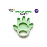 ERTU Çocuk Parmak Boyası Paleti | El Şeklinde Boya Tepsisi | Anaokulu, Kreş ve Okul Öncesi Sanat Etkinlikleri İçin | 3+ Yaş