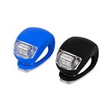 Ertürk Store 2 Adet Bisiklet Işığı Seti LED Flaşör; Ön Arka Bisiklet Lambası, Usb’siz Pilli Işık, Su Geçirmez Bisiklet Aydınlatma, Silikon Gövdeli Güvenlik Işığı - Çok Renkli