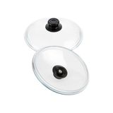 Ertürk Store 20 cm Tencere ve Tavalar Için Cam Tencere Kapağı Yüksek Isıya Ocak + Fırına Dayanıklı Pyrex Cam Kapak - Çok Renkli - 10 x 10 cm