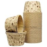 Ertürk Store 50'li Kek Desenli Muffin Kek Kalıbı; Kek Kapsülü Cupcake Kalıbı, Airfryer Uyumlu - 10 x 10 cm