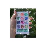 Ertürk Store Çok Şekilli Glitter Jel Far Paleti, Kremsi ve Kolay Sürüm - Renkli
