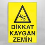 Ertürk Store Dikkat Kaygan Zemin2 Uyarı Levhası 30X40 cm - Çok Renkli - 30 x 40 cm