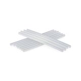 Ertürk Store Ince Mum Silikon Çubuk, 7.5 mm x 150 Mm, (20 Adet), Sıcak Silikon Tabancası Için Uyumlu Yapıştırıcı Çubuklar, Şeffaf Sıcak Silikon Mum