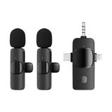Ertürk Store Kablosuz Ikili Yaka Mikrofonu, Iphone, Type-C, Pc ve Tablet Uyumlu, 3.5 mm Aux, USB C, Amfi ve Bilgisayar Bağlantılı, ZR564 - Renkli