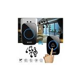 Ertürk Store Ledli Modern 1 Buton 2 Alıcı Kablosuz Kapı Zili 300METRE Menzil 60 Çeşit Zil 5 Seviye Ses