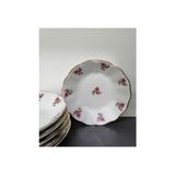 Ertürk Store Porselen 6'lı Mineli Çay Tabak 11 cm 8690110807242 - Çok Renkli