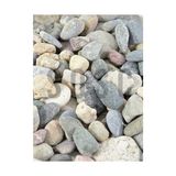 Ertürk Store Tamburlanmış Renkli Dolomit Dere Çakıl Taşı, 2-4 Cm, 1 Kg; Saksı, Akvaryum ve Bahçe Için - 10 x 10 cm - Çok Renkli