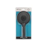 Ertürk Store Turbo Duş Başlığı, 5 Farklı Akış, Yüksek Basınçlı, Su Tasarruflu, Ultra Dayanıklı, Çok Fonksiyonlu, Vakumlu Ambalaj, El Duşu (Siyah) - 10 x 10 cm