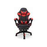 Ertürk Store Xandor XG300 Oyuncu Koltuğu Ayak Dayamalı Gaming Koltuk Çift Renk Deri 135° Yatabilen Boyun Bel Yastıklı Bilgisayar Sandalyesi - Kırmızı - Çok Renkli