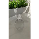 Ervo 50 ml Yuvarlak Kristal Kapaklı Damlalıklı Pet Şişe Hediyelik Kolonya Şişesi 20 Adet