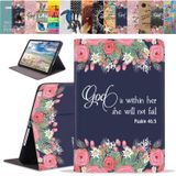 ERWYTYIOI iPad Pro 11 inç (4., 3., 2., 1. Nesil) 2022/2021/2020/2018, iPad Air 5 2022/Air 4 2020 10,9 inç için Standlı ve Otomatik Uyandırma/Uyku ile İnce PU Deri Kılıf, Alıntı İncil Ayeti Mezmur 46:5