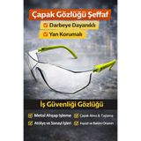 ery iş güvenliği ekipmanları Çapak Gözlüğü Şeffaf – Darbeye Dayanıklı, Yan Korumalı İş Güvenliği Gözlüğü