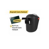 ery iş güvenliği ekipmanları Kaynak Maskesi Başlıklı Çapak Gözlüğü Başlıklı Kaynak Makinası Cam Hediyeli